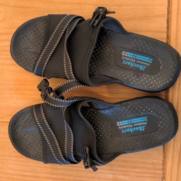 Skechers Black Outdoor Lifestyle Reggae-Perfect Planning Sport Sandals, Size 8 - Picture 8 of 8